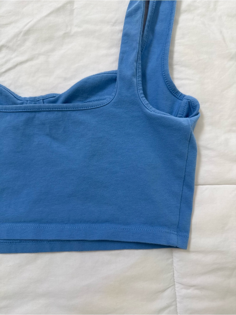 Small periwinkle blue Bralette Crop Top - coordinated set available - Picture 8 of 11